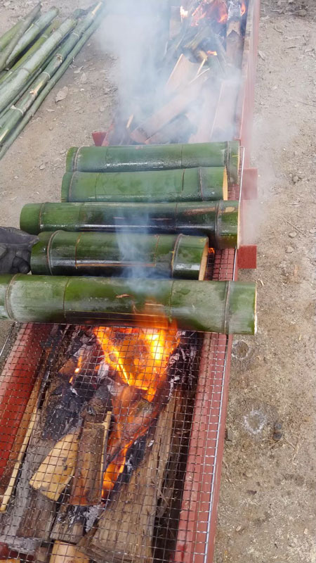 竹ごはんの試験作成の写真1