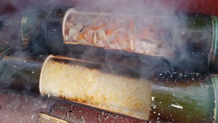 竹ごはんの試験作成の写真4